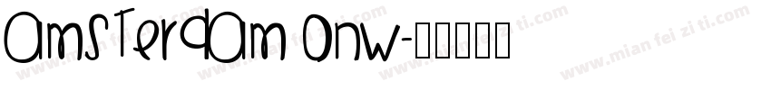 Amsterdam onw字体转换